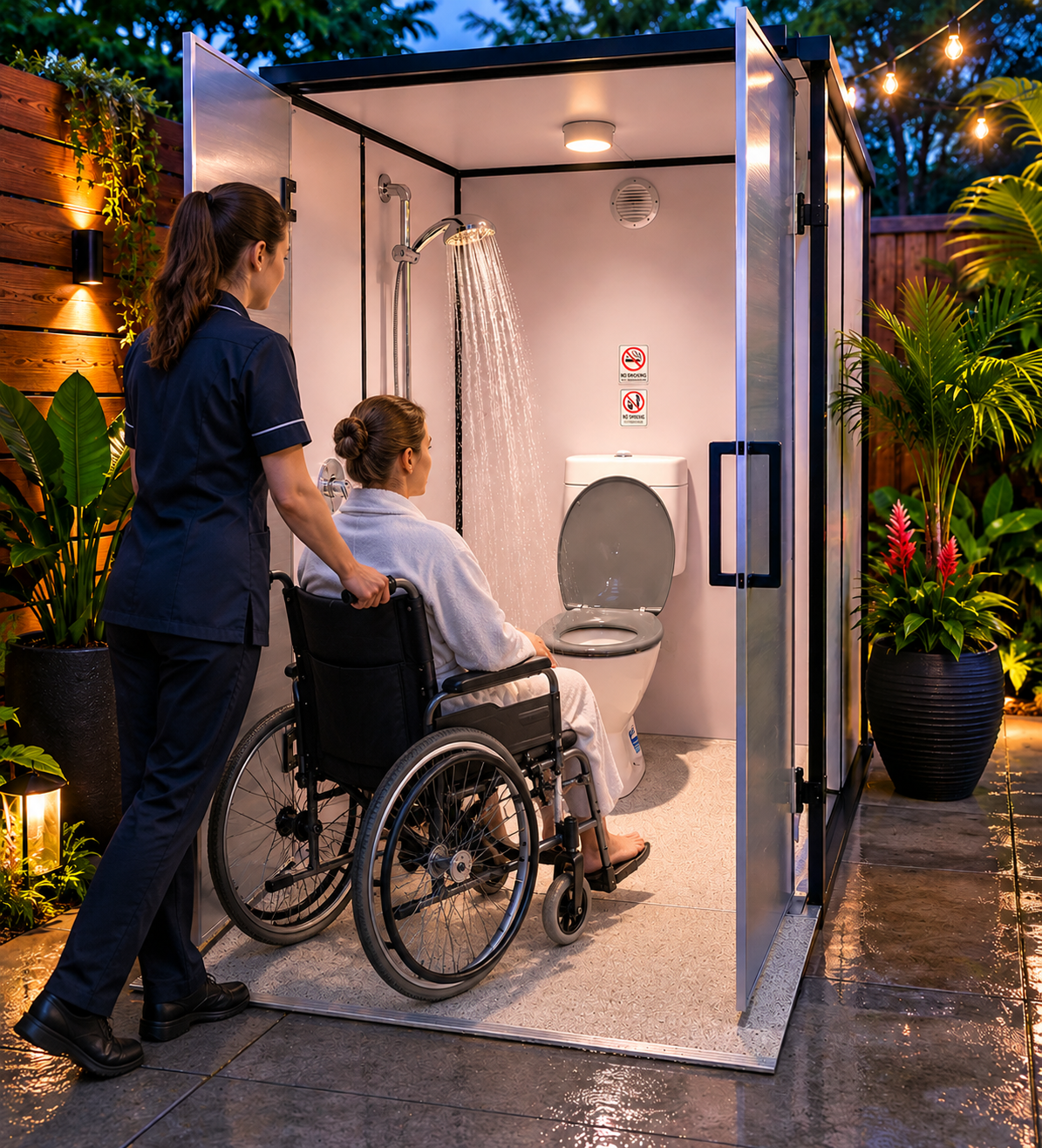 Outdoor Setup with Wheelchair